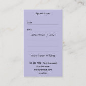 Council of Leaves | Mandala Art P&B Afsprakenkaartje (Achterkant)