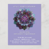 Council of Leaves | Mandala Art P&B Flyer (Achterkant)