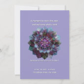 Council of Leaves | Mandala Art P&B Kaart (Achterkant)