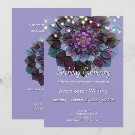 Council of Leaves | Mandala Art P&B Kaart