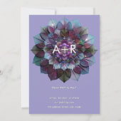 Council of Leaves | Mandala Art P&B Kaart (Achterkant)