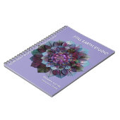 Council of Leaves | Mandala Art P&B Notitieboek (Linkerzijde)