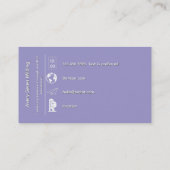 Council of Leaves | Mandala Art P&B Visitekaartje (Achterkant)