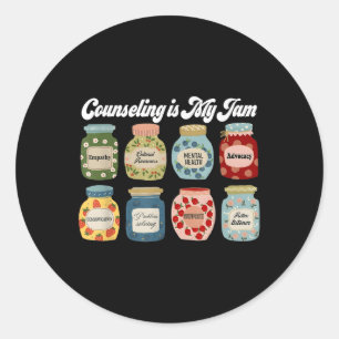Counseling is mijn jam, counselor Afstudeerder, sc Ronde Sticker