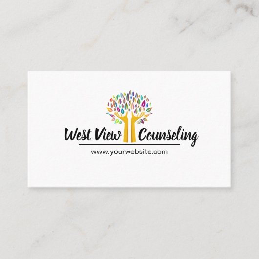 counseling, Life Coach, Therapie, Therapist, Visitekaartje (Voorkant)