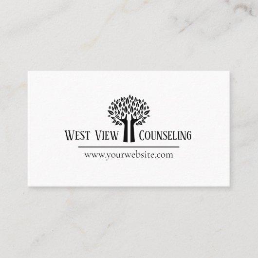counseling, Life Coach, Therapie, Therapist, Visitekaartje (Voorkant)