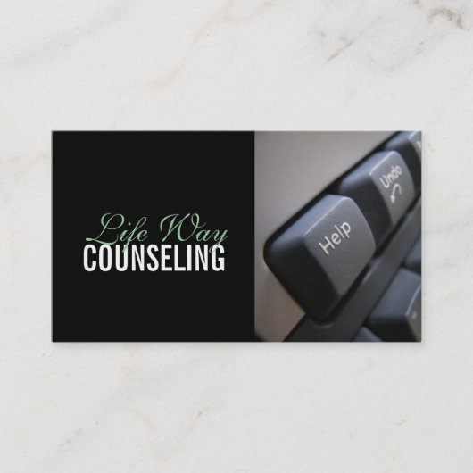 counseling, Life Coach, Therapie, Therapist, Visitekaartje (Voorkant)