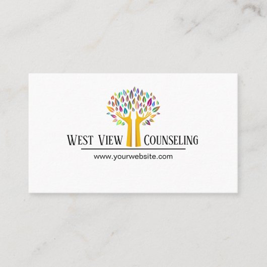 counseling, Life Coach, Therapie, Therapist, Visitekaartje (Voorkant)