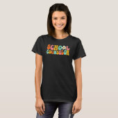 Counseling Office School Guidance Groovy Back To S T-shirt (Voorkant volledig)