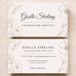 Counseling Services Botanische Bloemen  Visitekaartje