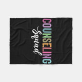 Counseling Squad Mental Health Awareness Fleece Deken (Voorkant (Horizontaal))