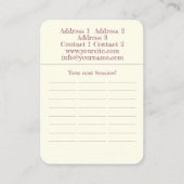 Counseling - Visitekaartje (Achterkant)