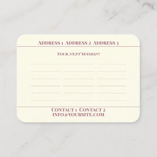 Counseling - Visitekaartje (Achterkant)