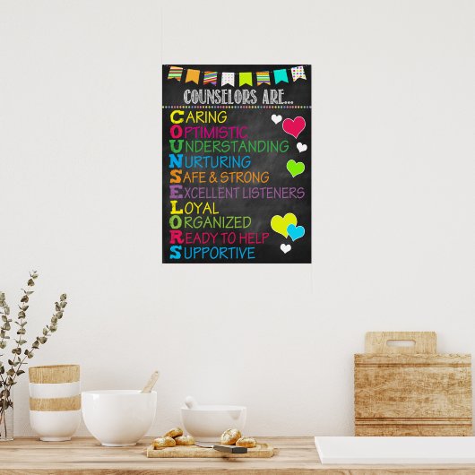 Counselor Acronym Rainbow Poster (Keuken)