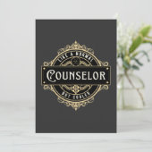 Counselor badge waardering  kaart (Staand voorkant)