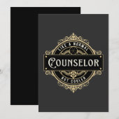 Counselor badge waardering  kaart (Voorkant / Achterkant)