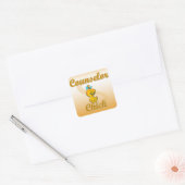 Counselor Chick Vierkante Sticker (Envelop)