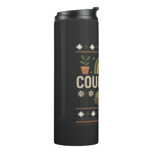 Counselor Christmas – Festive Holiday Tumbler Thermosbeker (Gedraaid links)