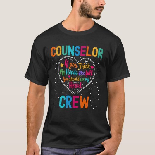 Counselor Crew Appreciation Week Back to School He T-shirt (Voorkant)