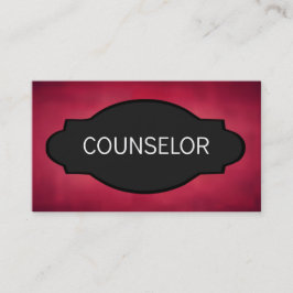 Counselor Elegant Naam Bord Visitekaartje