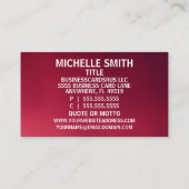 Counselor Elegant Naam Bord Visitekaartje (Achterkant)