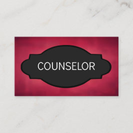 Counselor Elegant Naam Bord Visitekaartje