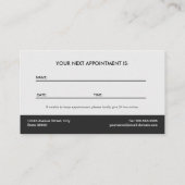 Counselor - Elegante Water Lily Afspraak Afsprakenkaartje (Achterkant)