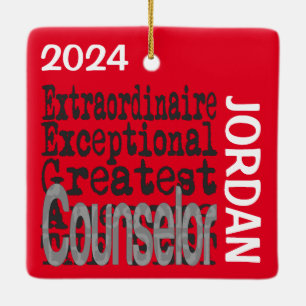 Counselor Extraordinaire CUSTOM Keramisch Ornament
