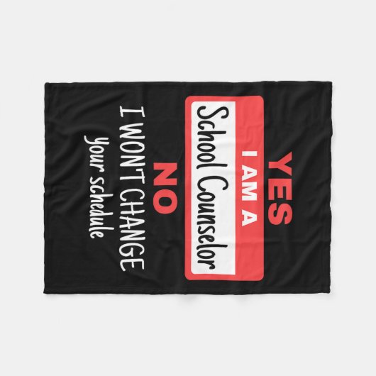 Counselor Funny Appreciation Change Schema Fleece Deken (Voorkant (Horizontaal))