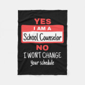 Counselor Funny Appreciation Change Schema Fleece Deken (Voorkant)