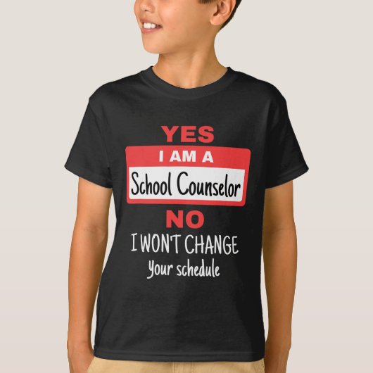 Counselor Funny Appreciation Change Schema T-shirt (Voorkant)
