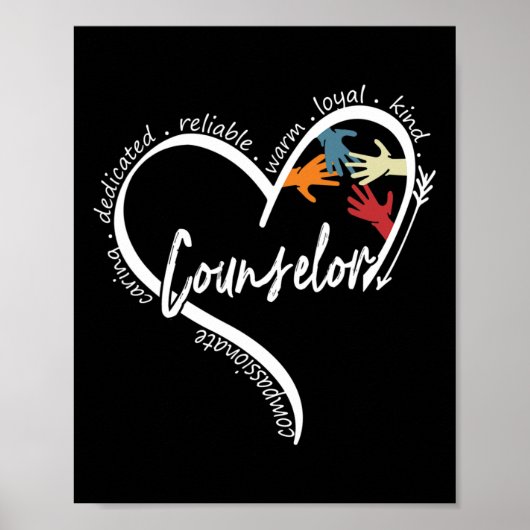 Counselor Graphic T - shirts Topjes Terug naar sch Poster (Voorkant)