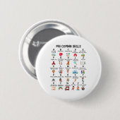 Counselor Mijn Coping Skills Alfabet Geestelijke G Ronde Button 5,7 Cm (Voorkant /achterkant)