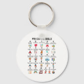 Counselor Mijn Coping Skills Alfabet Geestelijke G Sleutelhanger (Voorkant)