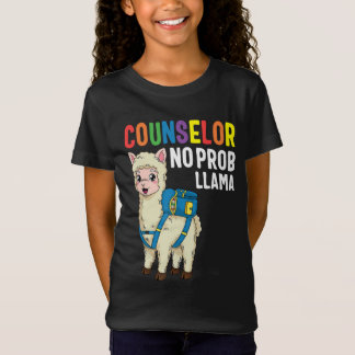 Counselor no Prob Llama Eerste schooldag T-shirt