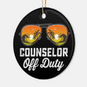 Counselor of Duty zonnebril laatste dag van de sch Keramisch Ornament (Links)