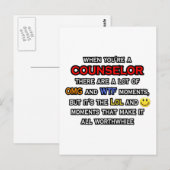 Counselor ... OMG WTF LOL Briefkaart (Voorkant / Achterkant)