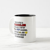 Counselor ... OMG WTF LOL Tweekleurige Koffiemok (Voorkant links)