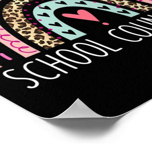 Counselor Rainbow Counseling Terug naar school Poster (Hoek)