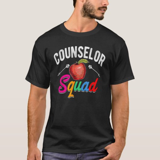 Counselor Squad Happy Back To School Teacher Mens  T-shirt (Voorkant)