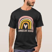 Counselor Squad  School Counselor Boho Rainbow T-shirt (Voorkant)