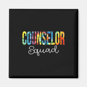 Counselor Squad Tie Dye Appreciation Day Terug naa Magneet