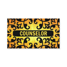 Counselor Sunshine Damask Visitekaartje