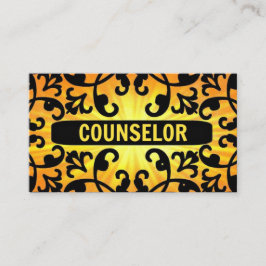Counselor Sunshine Damask Visitekaartje