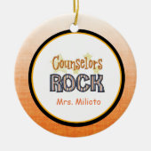 Counselors Rock-kerstversiering Keramisch Ornament (Voorkant)