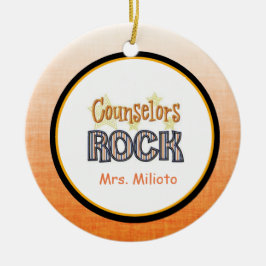 Counselors Rock-kerstversiering Keramisch Ornament