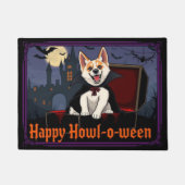 Count Akita Happy Howl-o-ween Deurmat (Voorkant)