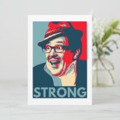 Count Arthur Strong bedankt kaart (Staand voorkant)