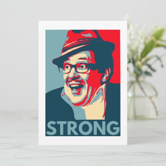Count Arthur Strong bedankt kaart (Staand voorkant)