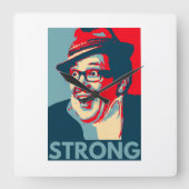 Count Arthur Strong wandklok (Voorkant)